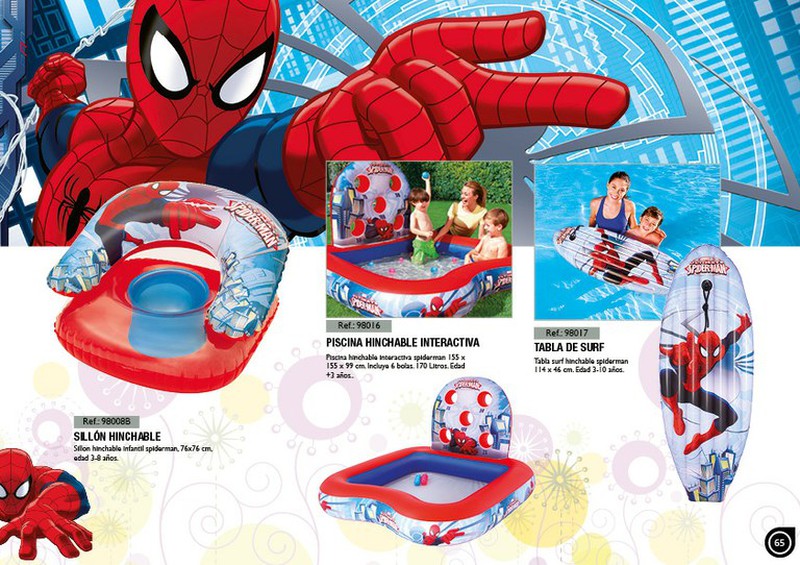 Piscina Hinchable Infantil de Juegos Bestway Spiderman 155x155x99 cm —  PoolFunStore