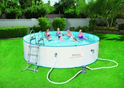 Plåt rund pool Hydrium Splasher vit Bestway olika storlekar