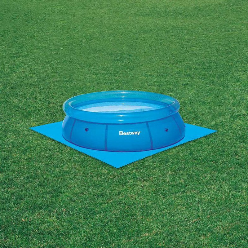 Protector suelo para piscinas 8 piezas de polietileno esponjoso de 50x50cm  Bestway — PoolFunStore