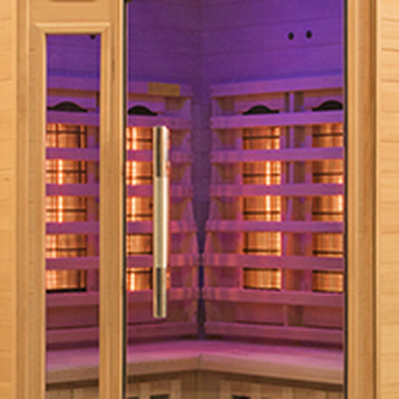  LUCHEN Sauna infrarroja Sauna de infrarrojos infrarrojos por  placa de calefacción de grafeno elevado 1260 W Saunas secas de baja EMF  Saunas para una sola persona Spa Casa Sauna Canadiense Hemlock
