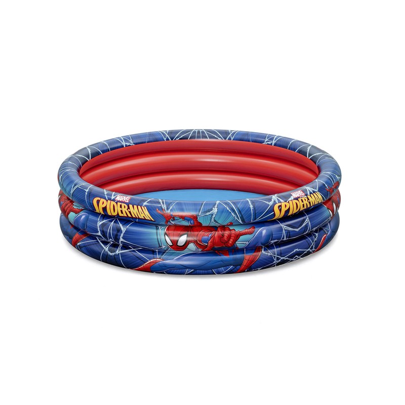 PISCINA GONFIABILE SPIDERMAN L'UOMO RAGNO 3 ANELLI 122X30CM PER BAMBIN