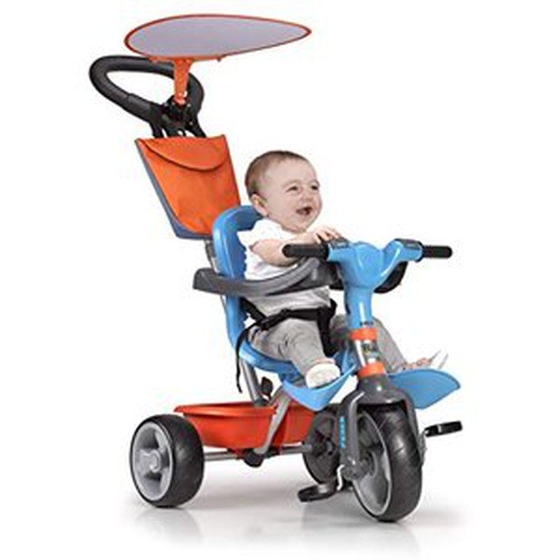 TRICYCLE HARELY MUSICAL ET LUMINEUX BLEU - MON BEBE